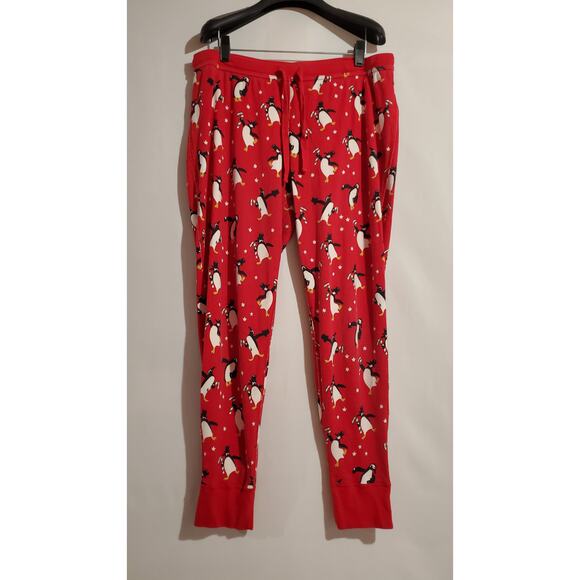 Hanna Andersson Womens 100% Organic Cotton Penguin Christmas Pajama Set Size XL - Picture 4 of 15